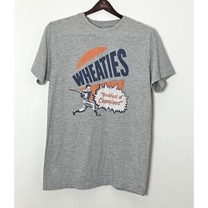 American Needle Wheaties T-Shirt Men's Medium‎ Gray Graphic Tee Sports Baseball